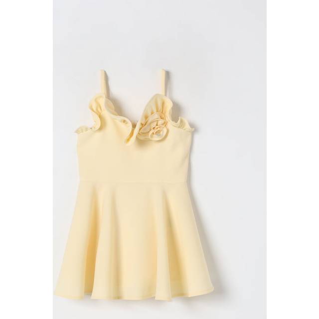 Dress ELISABETTA FRANCHI LA MIA BAMBINA Kids color Lemon - 8