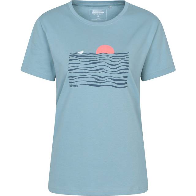 (16 UK, Pale Blue) Mountain Warehouse Womens/Ladies Devon Relaxed Fit T-Shirt