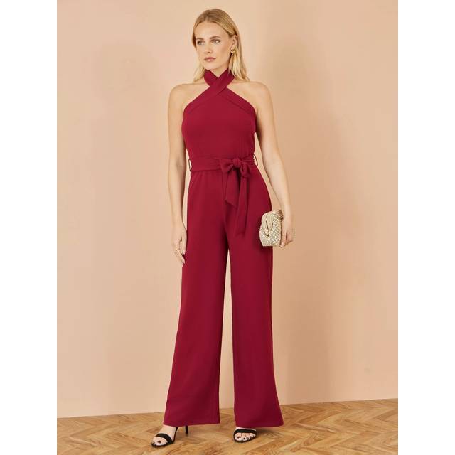 Yumi Cross Over Halterneck Jumpsuit