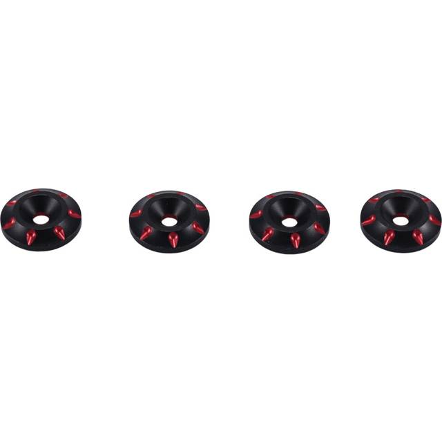 4Pcs Metal Tail Wing M3 Countersunk Screws Washers for 1/8 1/10 Scale Off Road RC Dift Cars,1