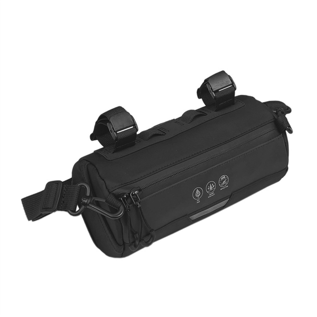 Bike Handlebar Bag Waterproof Bicycle Roll with Large Reflective Area, Pouch for Mountain