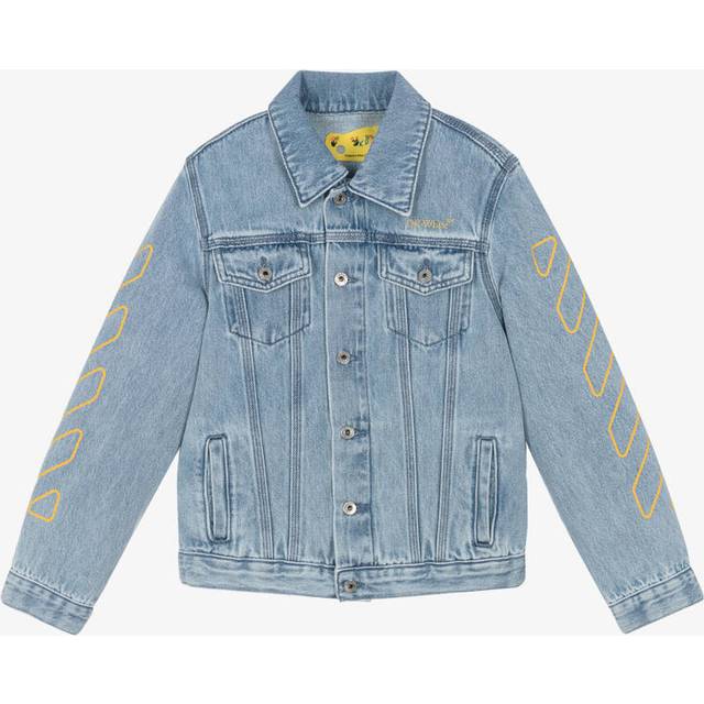 Off-White Boys Light Wash Blue Denim Jacket - 10 year