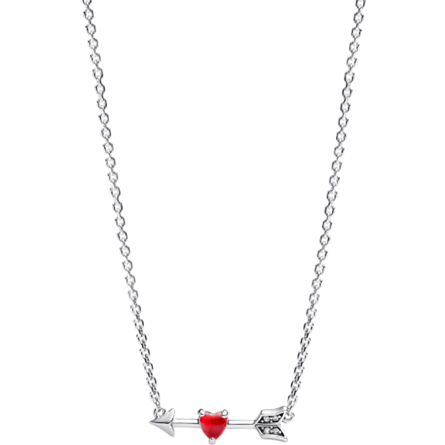 Pandora Necklaces Heart Necklace with Arrow Sterling Silver 393669C01