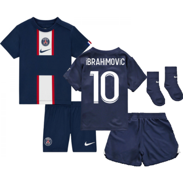'22-'23 PSG Infants Home Kit (IBRAHIMOVIC 10) Adults Navy 3-6 Mo Polyester Zlatan Ibrahimovic Made By: Nike