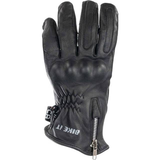 Bike-It Amp Motorcycle Gloves - 3X-Large - Black, Black