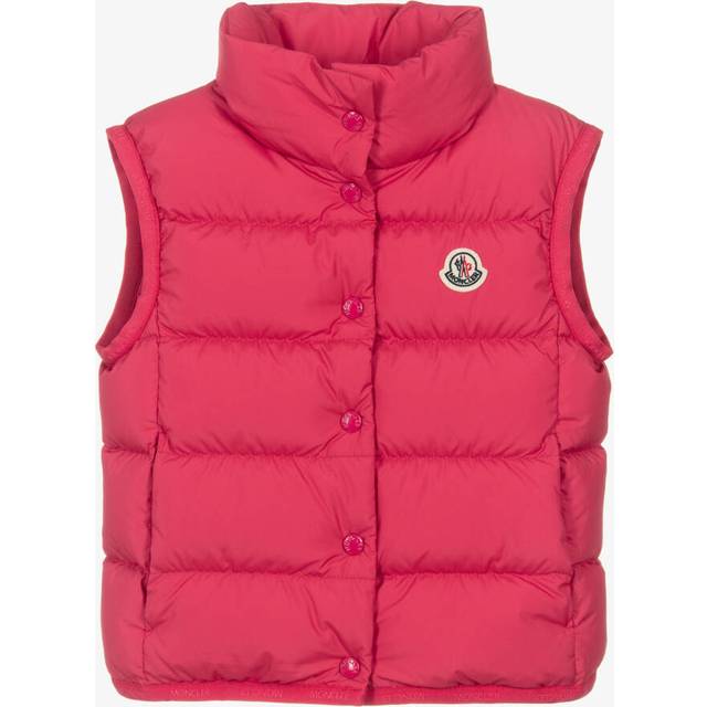 Moncler Enfant Girls Pink Down Filled Badia Gilet - 4 year