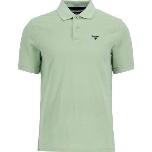 Barbour, Topp, Herr, L, Bomull, Lätt sportig polotröja Grön - green (L)
