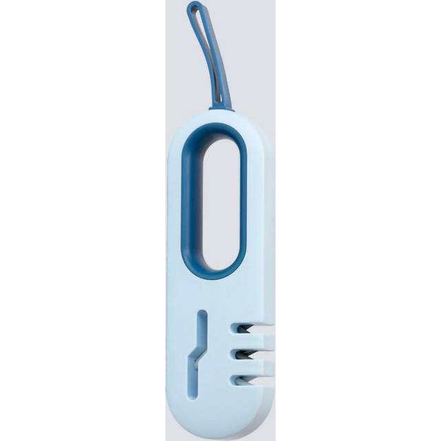 Kitchen Knife Sharpener Fine Scissor Sharpening Device Fast Portable Handheld Hanging Design Blue blå