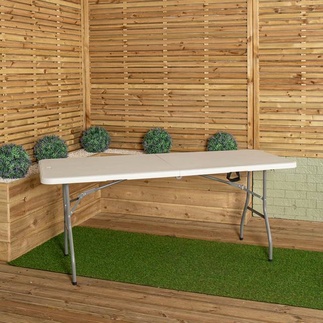 1.8M Heavy Duty Folding Camping / Event Table - White