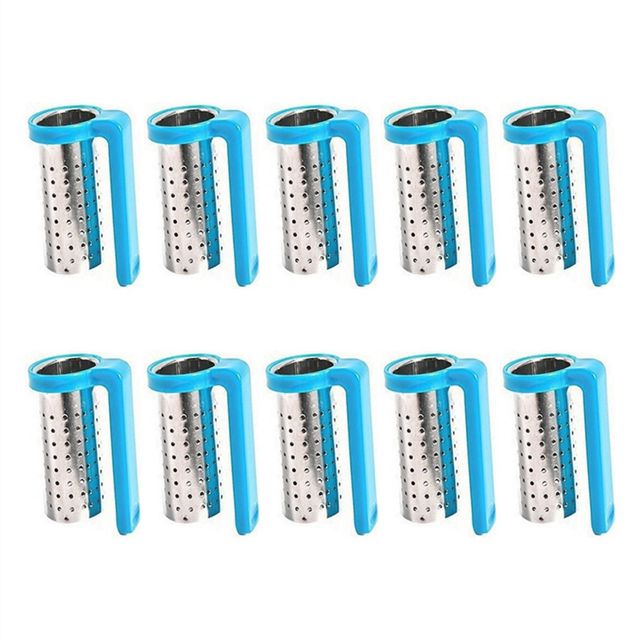 Tea Infusers Strainers Sieve Stainless Steel Teaware Leaf Filter Diffuser Infusor Blue