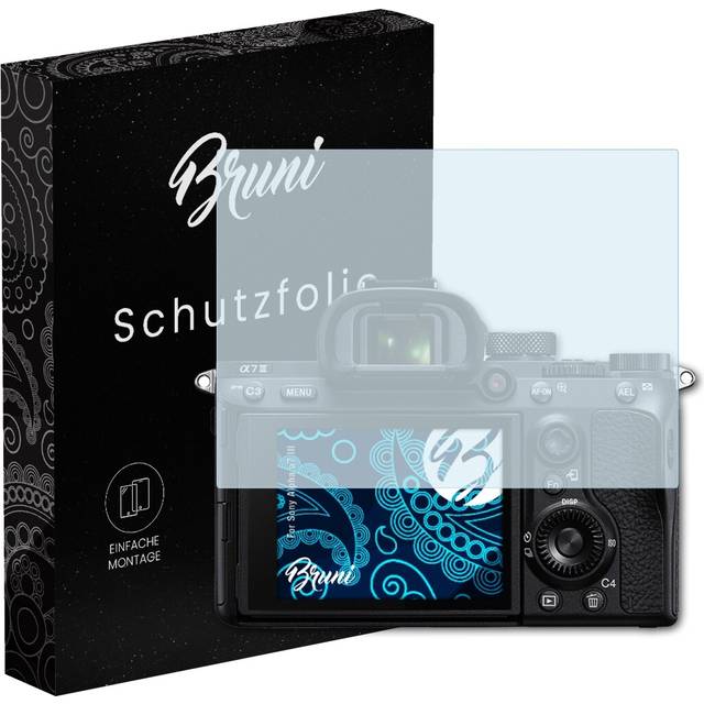 Bruni 2x protective film for sony alpha a7 iii screen protector
