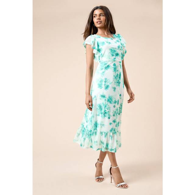Dorothy perkins green midi dress womens casual dresses