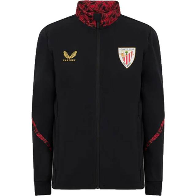 '24-'25 Athletic Bilbao Matchday Anthem Jacket (Black) Men's Polyester Made By: Castore