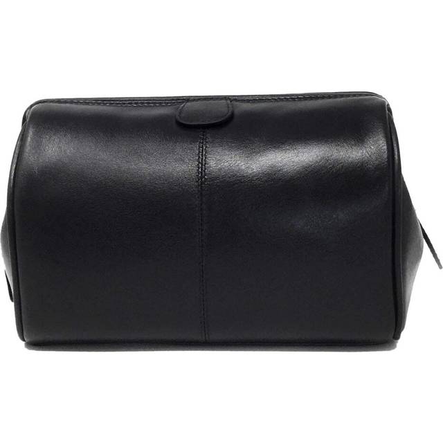 Genuine leather mens verve washbag toiletry gym travel bag by mala leather
