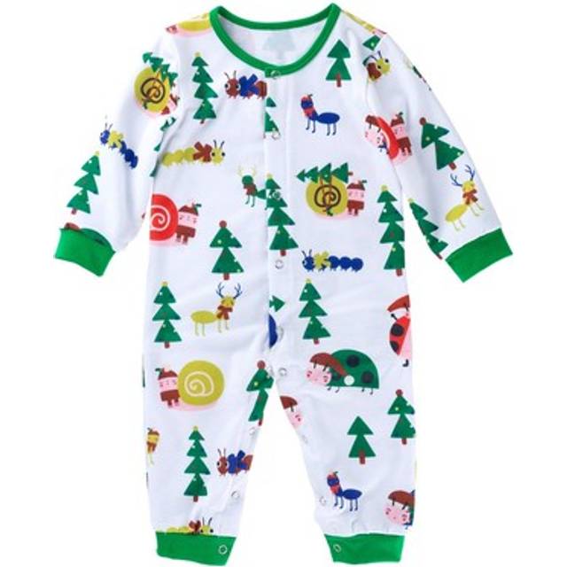Cotton baby clothes and girl long sleeve trousers cartoon print pajamas6243