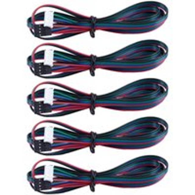 5X Extended Nema 17 Stepper Motor Cable 1M Long 4 6 Pin 3D Printer