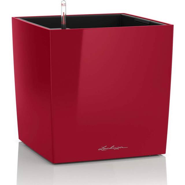 LECHUZA CUBE Premium 50 scarlet red high gloss 16567