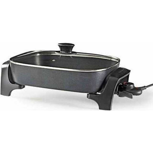 7l deep electric skillet pan non stick multi purpose cooker stew pot frying bake