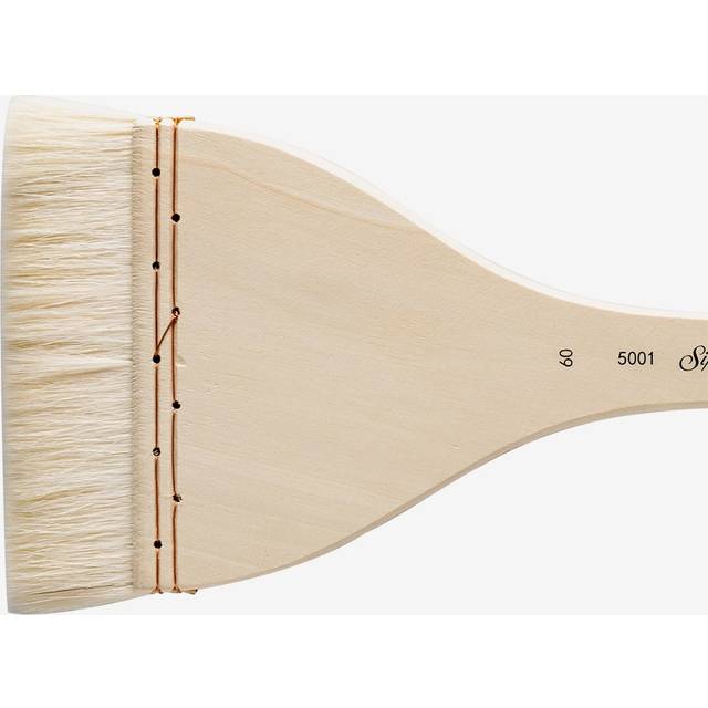 Silver Brush : Atelier Hake : Long Handle : Flat : Size 60 : 105mm Wide