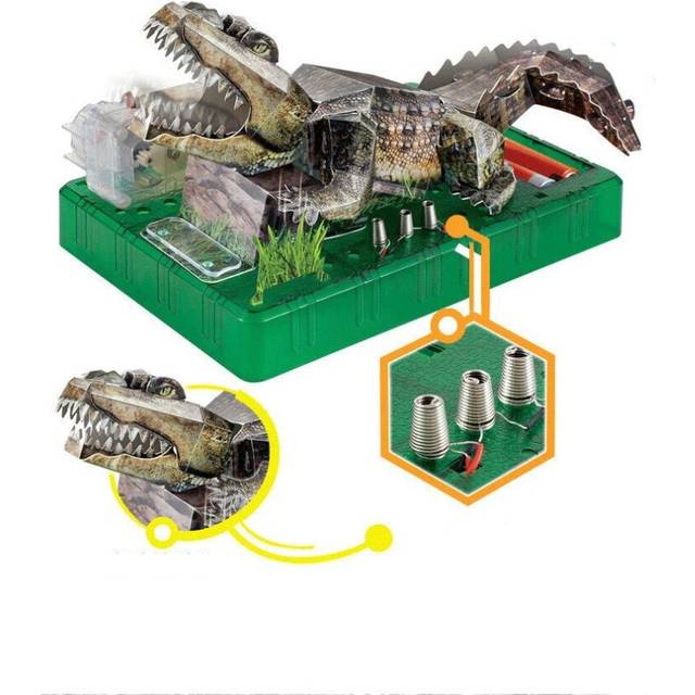 3D DIY Origami Electric Crocodile Stereo Puzzle Model Toys for Kids