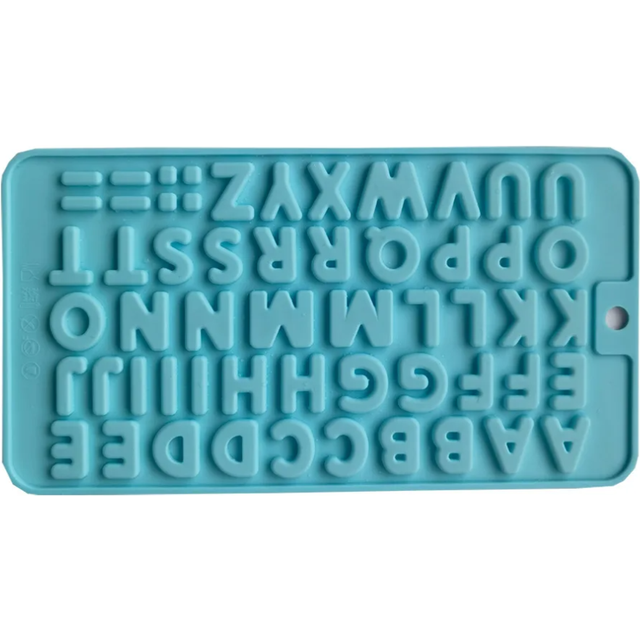 (Blue) Letter Number Chocolate Silicone Mold+ Free Gift