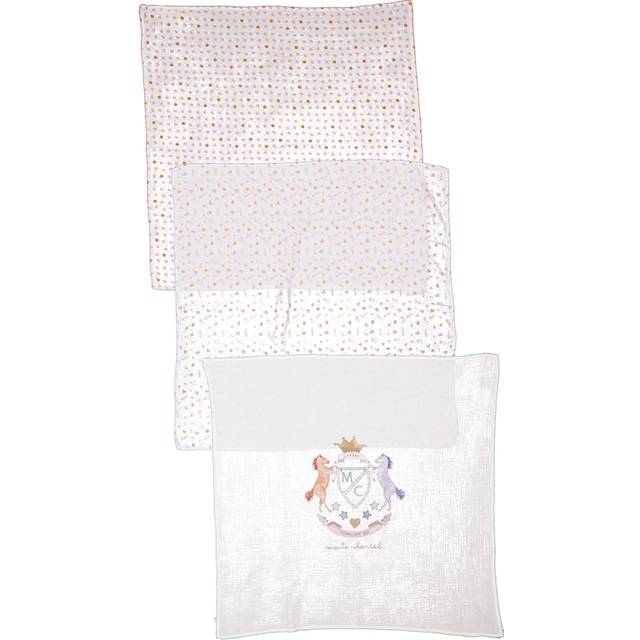 Marie Chantal Kids Graphic-Print Muslin Cloths - Pink (Dimension: 7.0000x6.0000x3.0000 inches)
