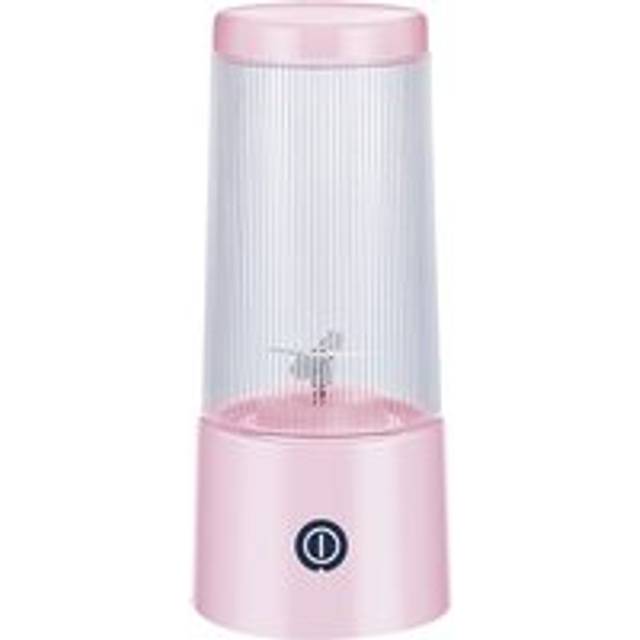 Portable Blender, USB Rechargeable Smoothie Mixer with Six Blades of Spatial Structure,Personal Size Juicer Cup (Pink)