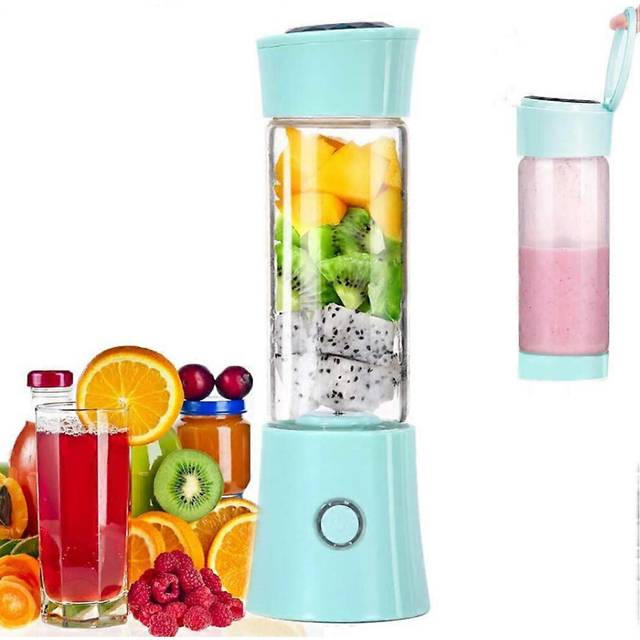 (As show, One size) Portable Juice Blender, Milk Shake, Fruit and Vegetable Juicer, Mixer, 480ml, BPA Free, Mini USB Smoothie Blender, 100W, for Sport