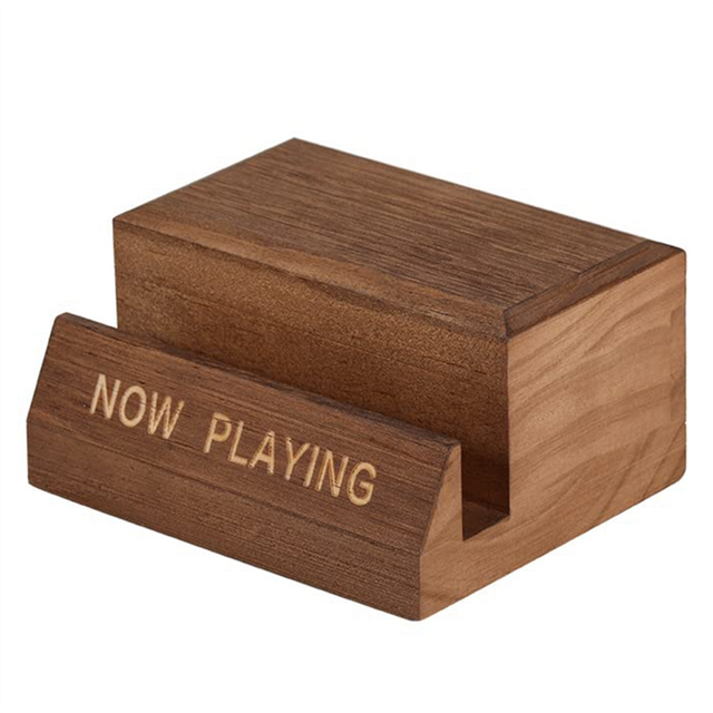 Wooden Vinyl Record Holder Display Stand