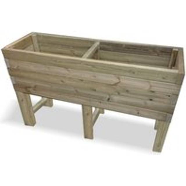 Raised Super Heavy Duty Veg Trough - Timber - L60 x W150 x H80 cm - Fully Assembled