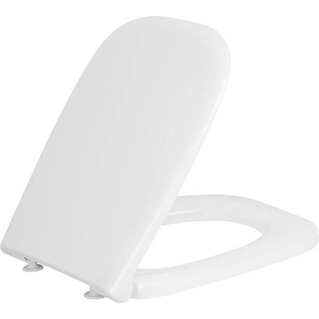 Duravit D-Code White Compact Soft Close Toilet Seat and Cover 359 x 443mm