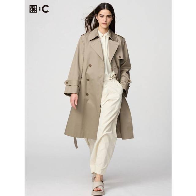 (31 BEIGE/XL) Uniqlo Japan Trench Coat