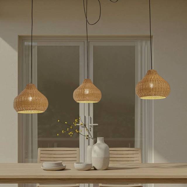 Lucande - Ceiling Light Outdoordimmable 'Taniola' made of Wood
