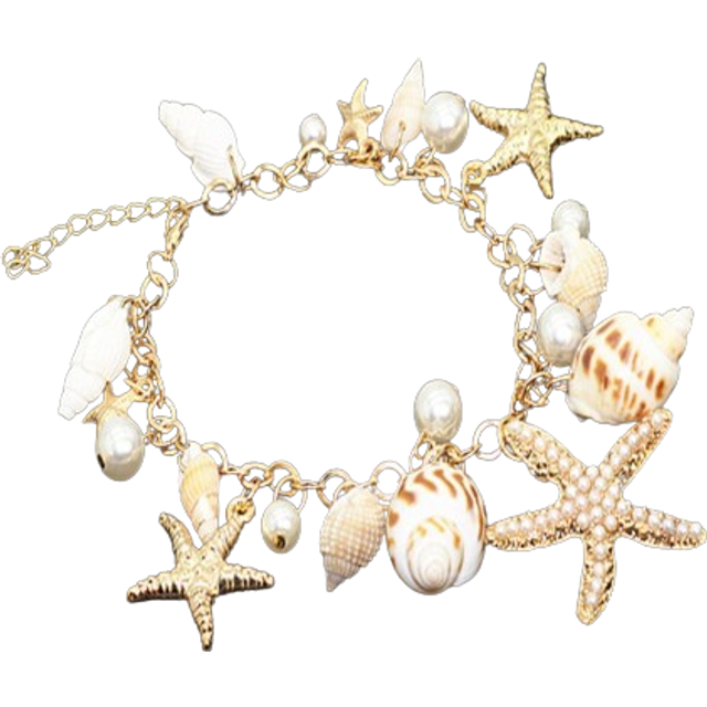SHEIN Starfish & Shell Decor Bracelet