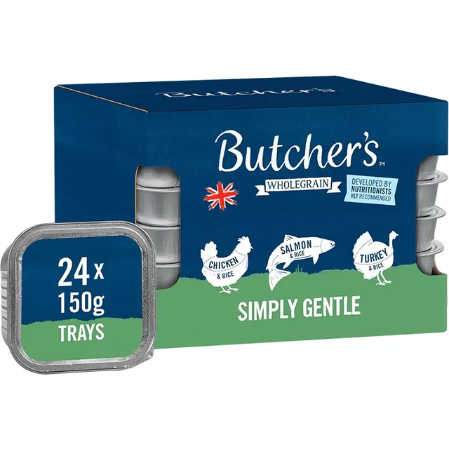 Butcher's Simply Gentle Wet Adult Dog Food Trays 24X150G