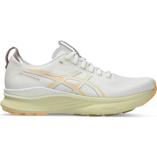 ASICS Gel-Kayano 32 Stability Running Shoe Men - White, Orange, Size 7.5 - white