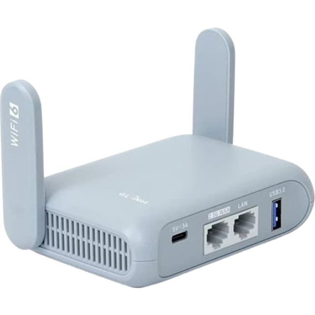 GL.iNet GL-MT3000 (Beryl AX) Portable Wifi Router for Travel & Home, Wireless Access Point, Pocket Wifi 6 Abroad, Secure Vpn Router, Dual Band, Mobile