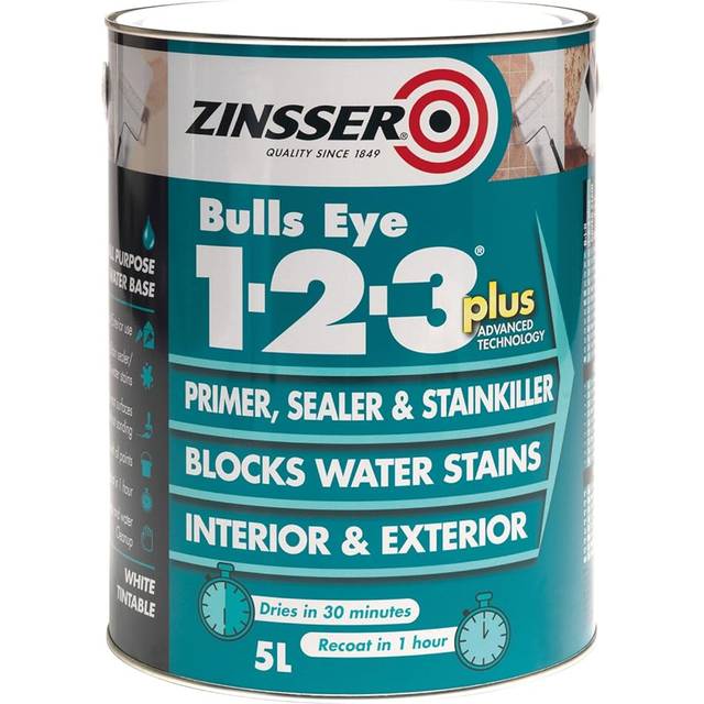 Zinsser Bulls Eye 1-2-3 Plus, White 2.5L