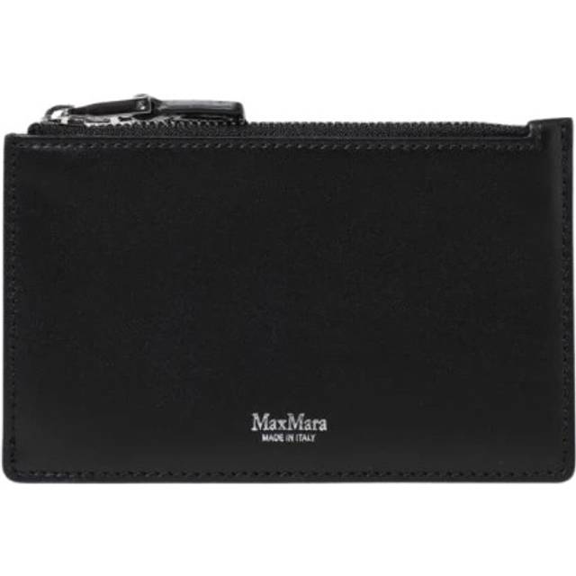 Womens ZipAround Leather Wallet Wo - Black Wallets - One Size