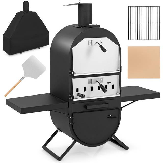 Wood Fired Pizza Oven with 600D Oxford Fabric Cover with Pizza Peel and Cooking Grill