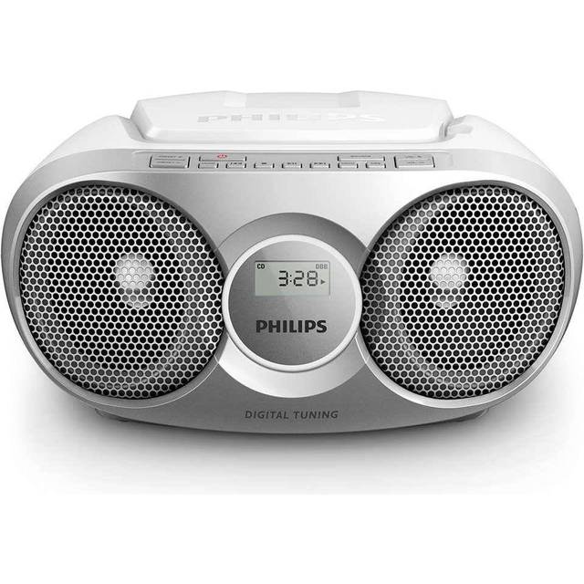 Philips AZ215S CD-Soundmachine (Digital UKW, ljudingång, 3 watt, lätt att använda) Silver