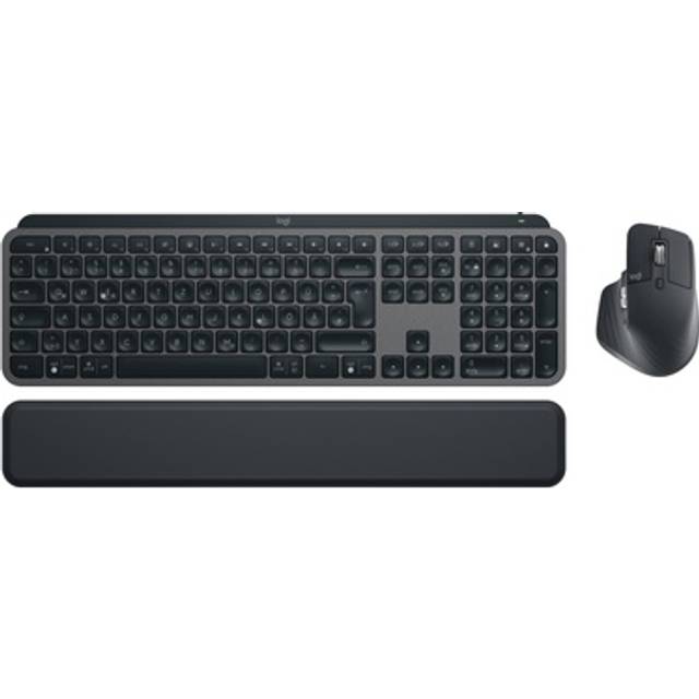 Logitech 920-010926 Wireless RF Wireless + Bluetooth Scissor key switch QWERTZ LED Graphite