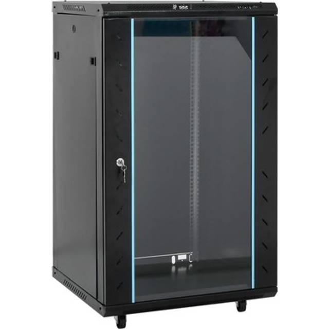 vidaXL 15U Network Cabinet 19" IP20 Black 60x45x86 cm - black