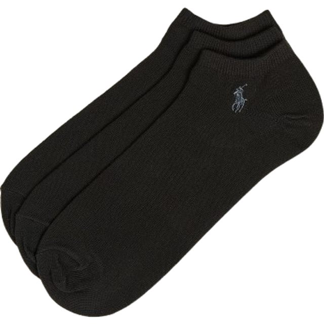 Polo Ralph Lauren Low-Cut Ankle Socks, Pack of 3, Black