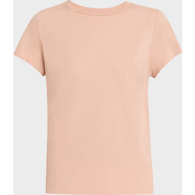 Modern Short-Sleeve Cotton Jersey Tee - BLUSH PEACH - Medium