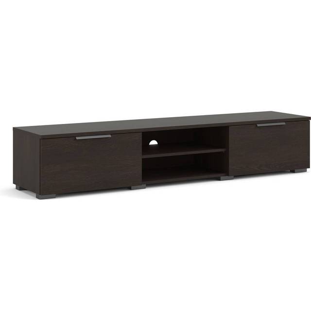Match Tv Unit 2 Drawers 2 Shelf In Black