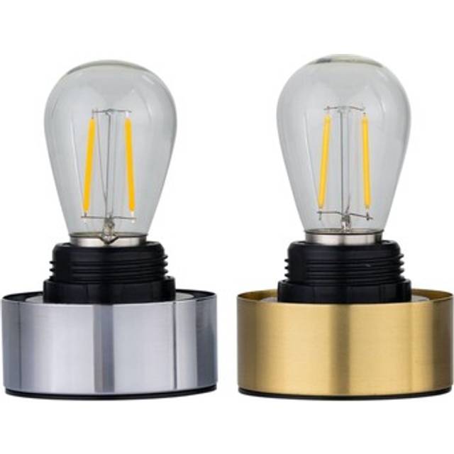 Porter - Chrome Battery Operated Lamp Base Only