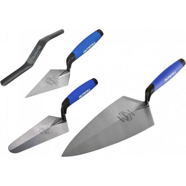 Faithfull prestige professional brick trowel set, 4 piece tk12057