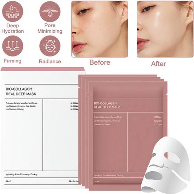 Biodance bio-collagen overnight hydrating face mask 4pcs/1box