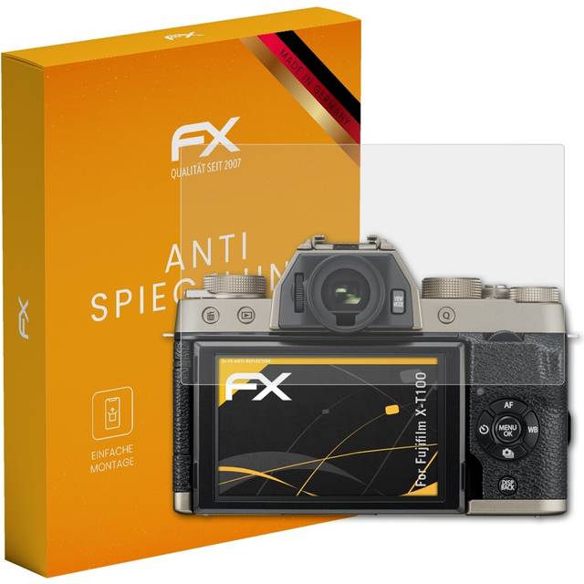 Atfolix 3x Screen Protection Film For Fujifilm X-t100 Matt&shockproof